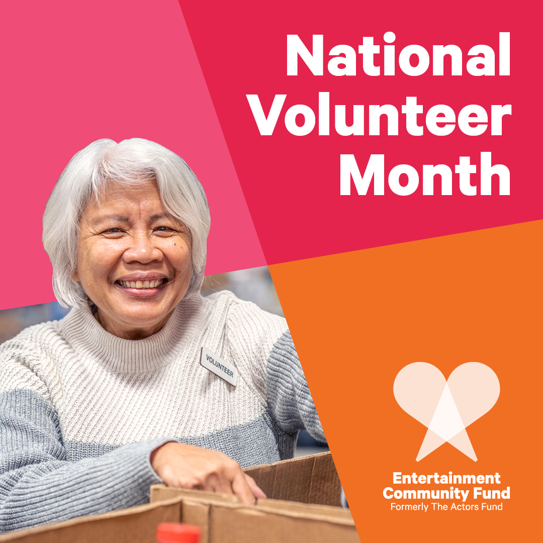 This #NationalVolunteerMonth, we celebrate the wonderful volunteers who help our community with wellness visits, safety calls, grocery deliveries and more. We're grateful for the time and care they generously share with those in the performing arts & entertainment.