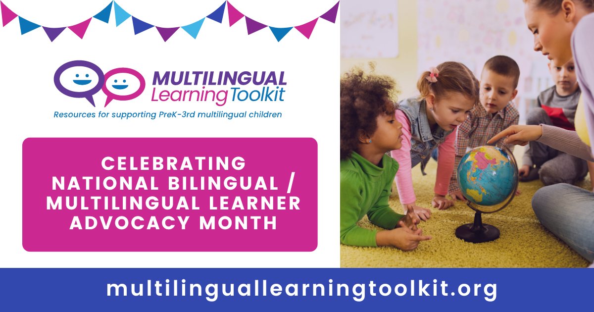 April is #MultilingualAdvocacy Month!🎉 At @EarlyEdgeCA, we believe that all children should reap the benefits that come from speaking 1+ languages. Celebrate #multilingualism by exploring the #MLToolkit in support of PreK-3rd grade #multilingual children. ow.ly/60ZR50R5zHG