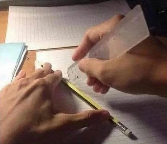 Yo cuando estaba copiando en el examen y me miraba el profesor