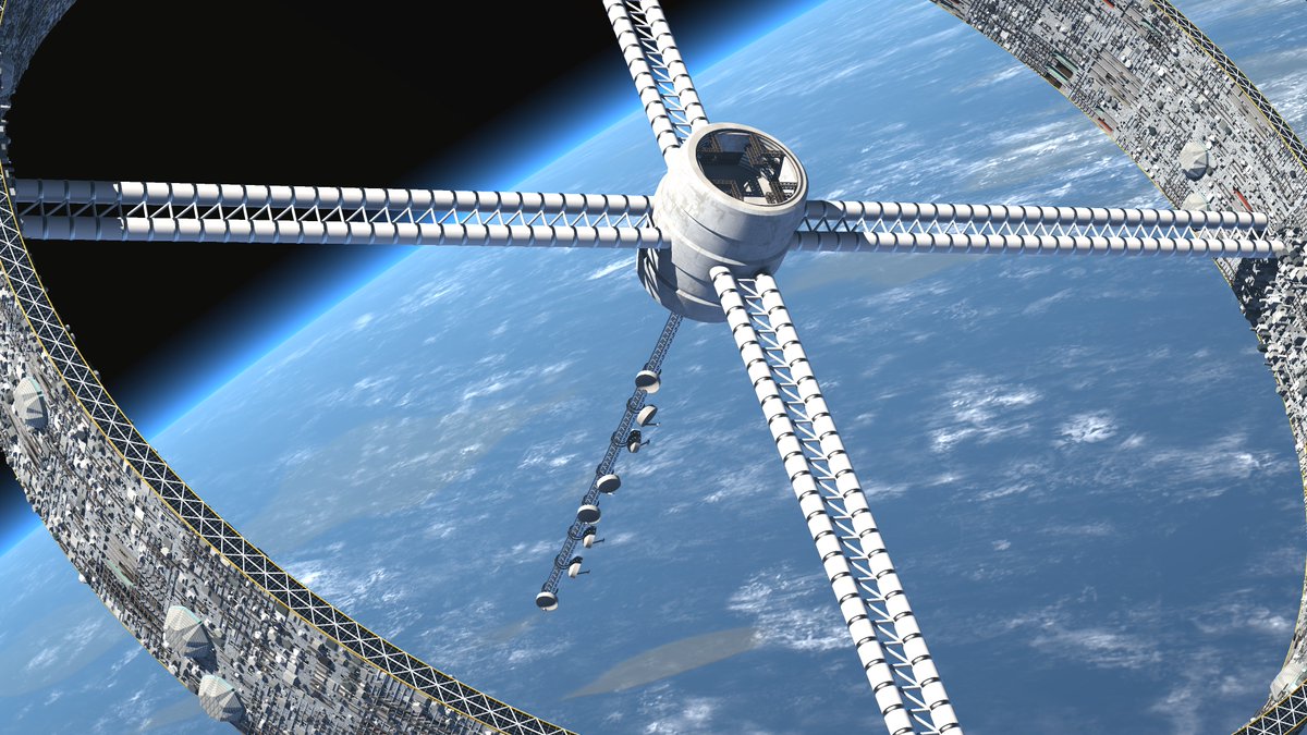 I made a space station animation - Orbital Megastructure. Procedural and real time of course. I tried to make it feel big. It was difficult to get the complexity of the structure to feel organic and not grid-like. shadertoy.com/view/WlKXzm