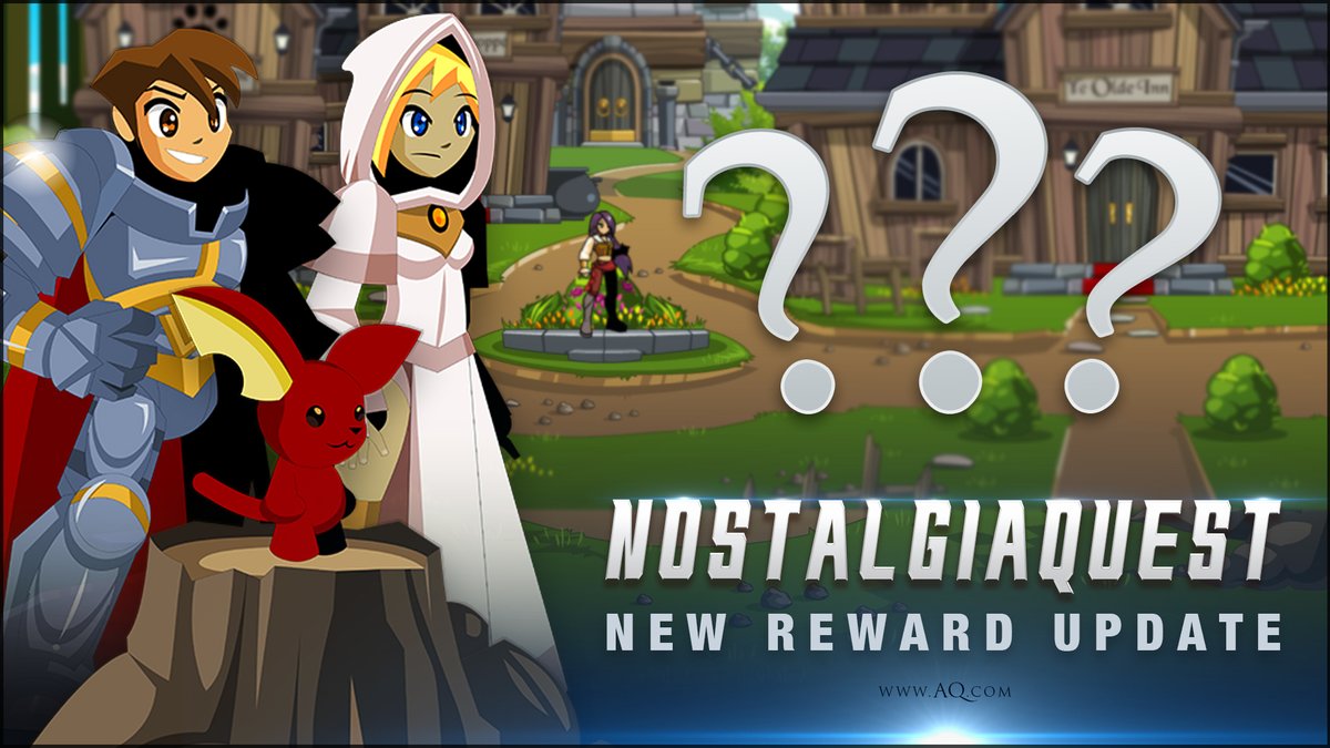 Alina_AE's tweet image. NostalgiaQuest update is LIVE... No joke! We couldn't let another year go by without adding a few new items, taken straight from the earliest areas of the game. And a special in-game announcement about... well. You'll just need to read the Design Notes aq.com/gamedesignnote…