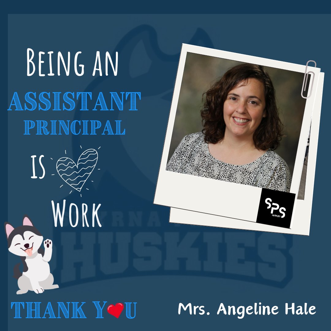 This week is Assistant Principal Week! I've got the best AP by my side every day. @MrsAngelineHale has a heart for the students and families of @SmyrnaPrimary, as shown in her dedication to our school. Thank you, Mrs. Hale, for being such an AWESOME AP.