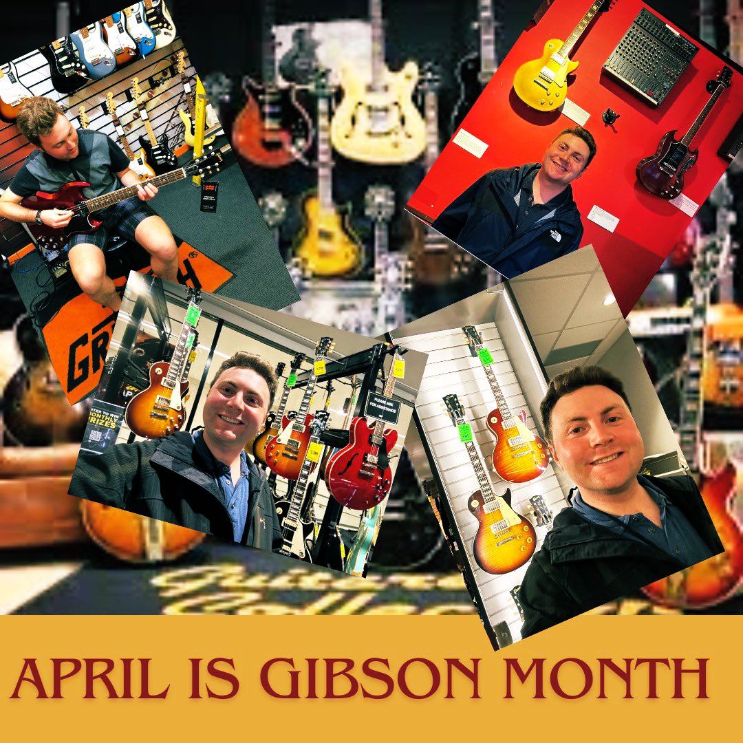 April is Gibson month!🎵🎸🎶🎼📆
#GibsonMonth #April #GibsonGuitar #GibsonLesPaul #GibsonSGStandard #IrishRockNRollExperienceMuseum #GuitarGuitar #MusicStore #IndieArtist #UnsignedMusician #ElectricGuitar #Guitar #Guitarist #Music #Musician #MusicalArtist #JonahSchwartzsMusic