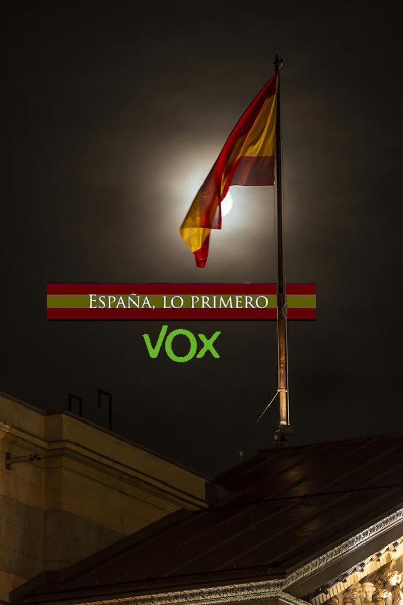 ¡¡¡Buenas noches ESPAÑA!!! 💚🇪🇸💚
¡¡Que tengan una excelente noche compatriotas!! 🇪🇸⚔️
 🇪🇸VIVA ESPAÑA🇪🇸
  🇪🇸🇪🇸A.E.S.🇪🇸🇪🇸
💚💚💚💚💚💚💚💚
#SoloVoxMeRepresenta 
#ConVoxOConNadie 
#EspañaPrimero 
#NoALaAgenda2030 
#NoALaAmnistia 
#GobiernoTraidor 
#GobiernoDimision 🇪🇸💚🇪🇸💚🇪🇸💚🇪🇸💚