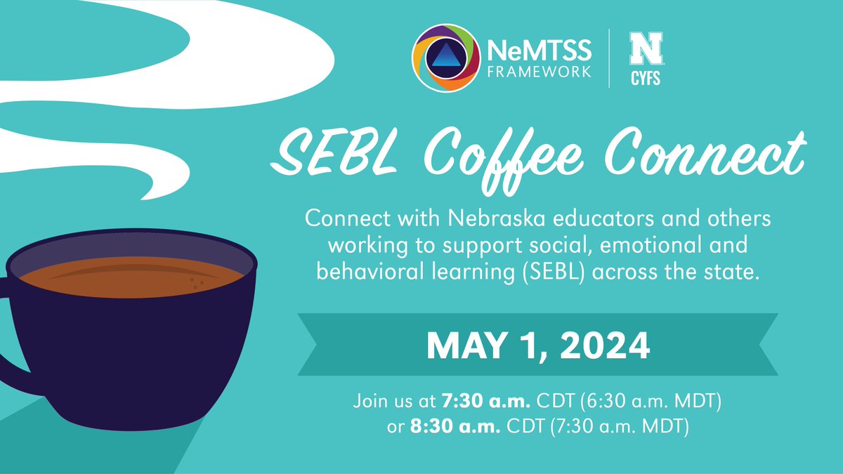 The next SEBL Coffee Connect will focus on responsible decision-making. We hope you can join us! ✨☕️ • Wednesday, May 1 • 7:30 am CDT (6:30 MDT) or 8:30 am CDT (7:30 MDT) • Learn more and register: bit.ly/3v0q06N