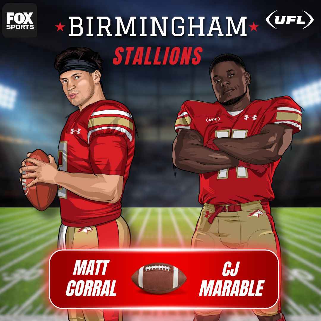 EngineRm's tweet photo. UFL football is back with a new name and a new look.  Catch our illustrations all season on Fox... #ufl #football #engineroomhollywood https://t.co/CP6GwZhvCc