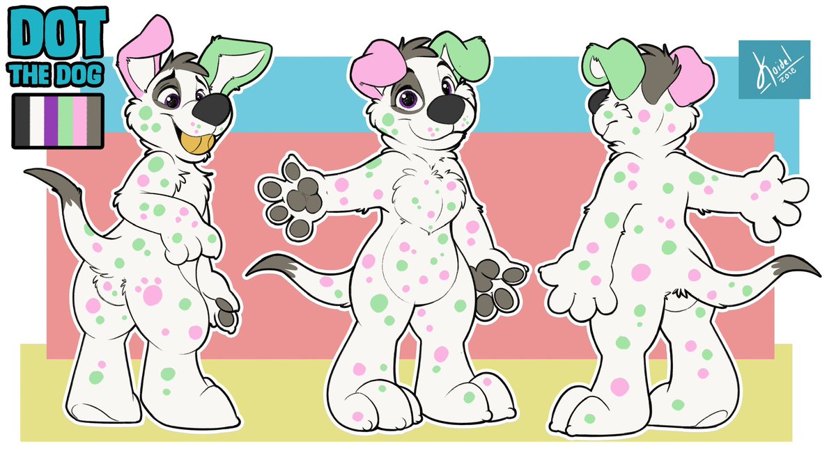 PinkAndGreenDog's tweet photo. @EvieDalmatian Here’s a pastel boyo :3 https://t.co/9C9VX3kck6