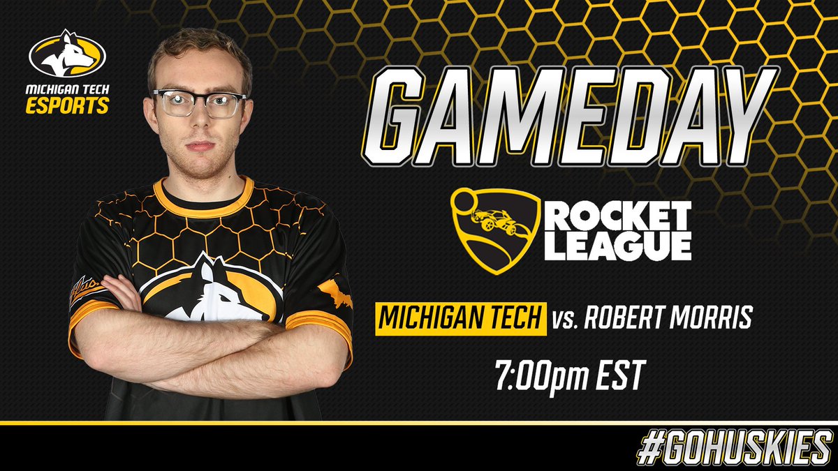 TONIGHT Rocket League faces @RMUPAEsports in the RO6. 🕖7:00PM ET 📺twitch.tv/mtuesports #wearehuskies