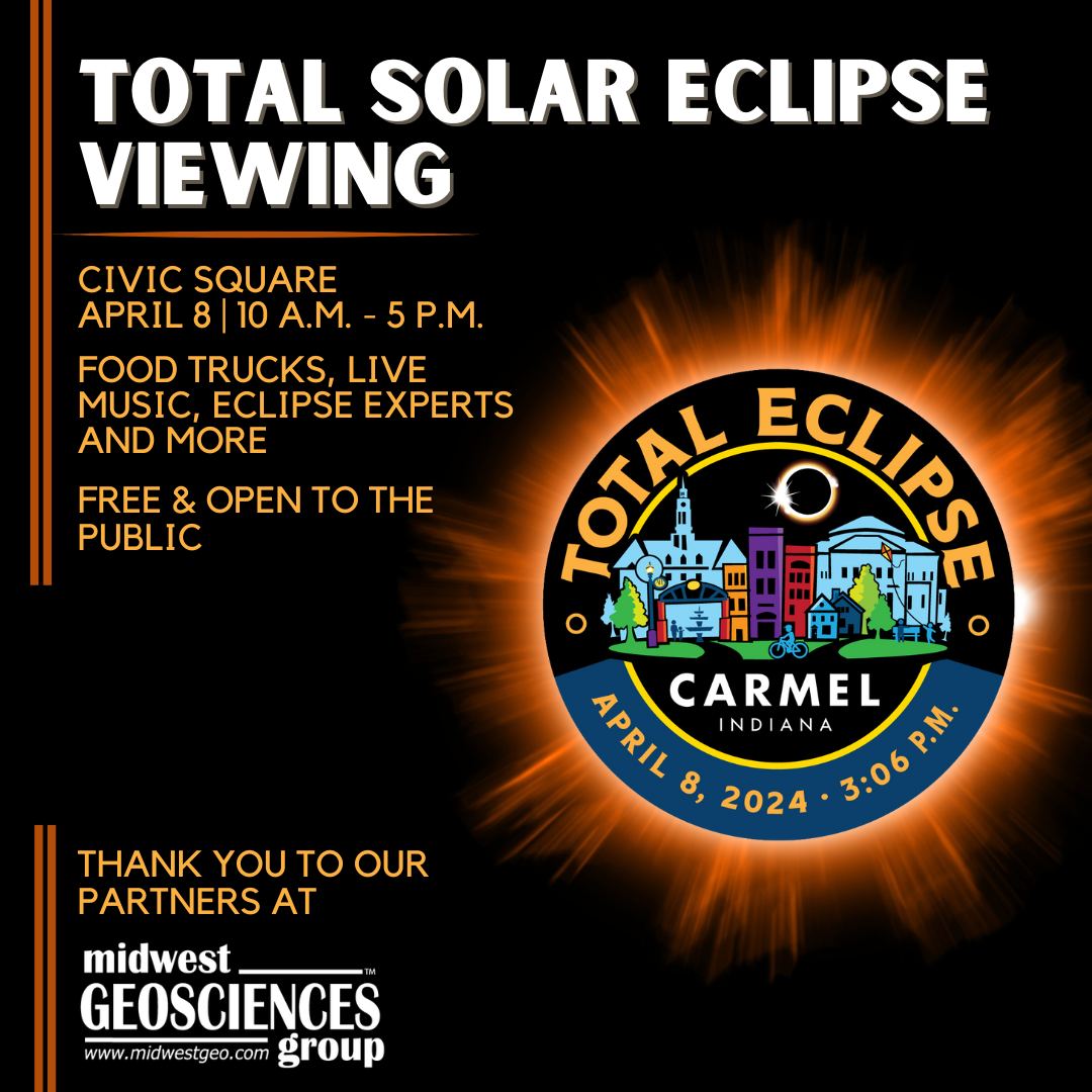 The total solar eclipse is just one week away! The Center's administrative offices and Fifth Third Bank Box Office will be closed. @CityOfCarmelIn's viewing location is at Civic Square. Find safety and road closure information at CarmelEclipse.com.