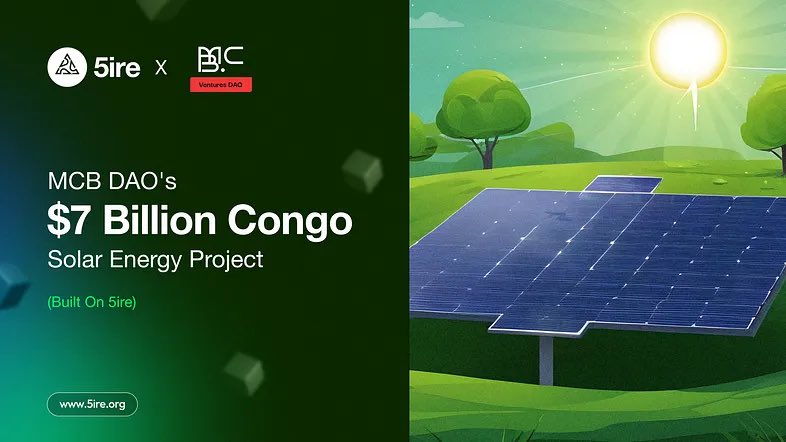 Günümüzün hype konularından #RWA , @5ireChainve ve MCB DAO partnerliği ile geliyor. 

MCB DAO, Mega Güneş Enerjisi Üretim Tesisi kurmayı hedefliyor. 

5ire ekibi de, sunduğu teknoloji ile, Blockchain teknolojisi aracılığıyla yenilenebilir enerji sektöründe devrim yaratmak. 

7