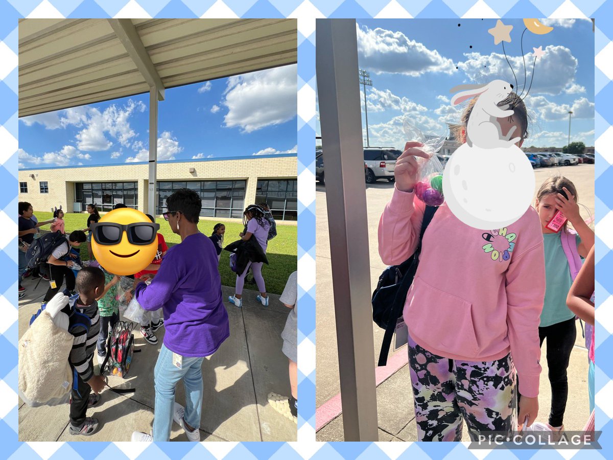 Does your bus driver have an Easter Egg hunt for students?! Ms. B sure does! We are so blessed to have her driving our students @CFISDPost @CyFairISD @CFISDbus