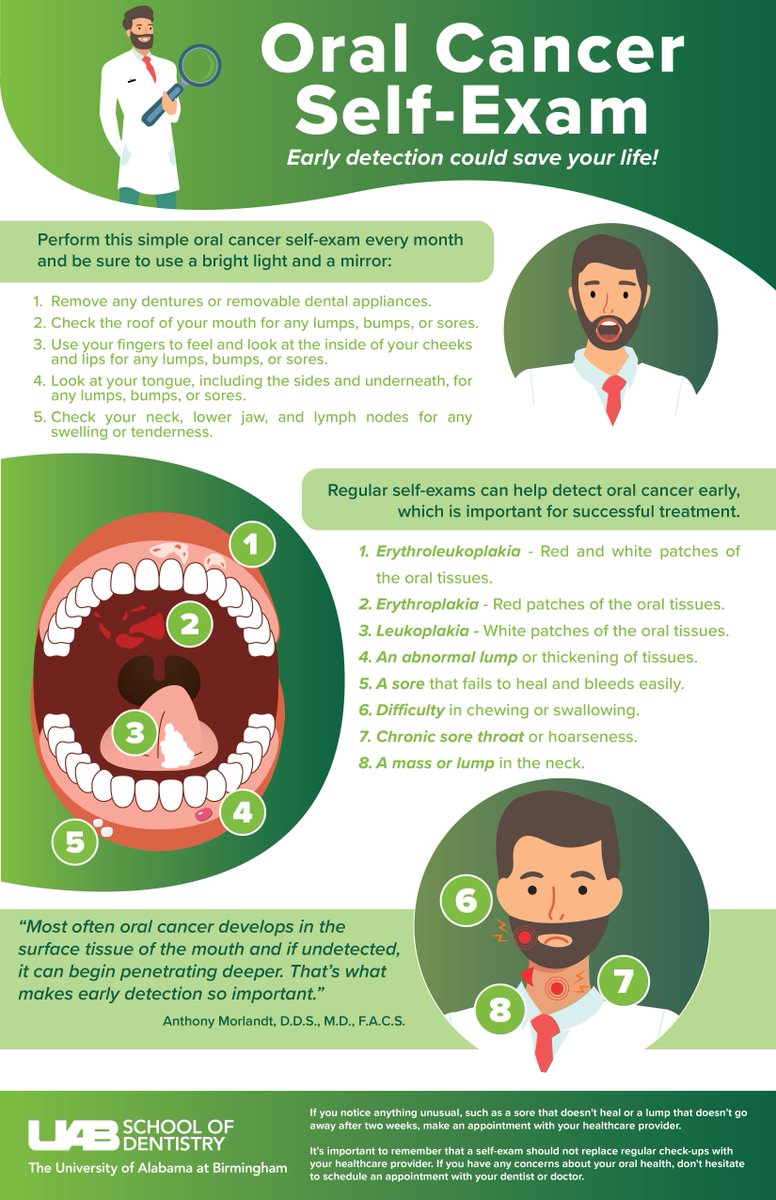 This Oral Cancer Awareness Month, Dr. Anthony Morlandt, head &amp; neck surgeon with UAB Oral Oncology and professor in the UAB SOD Department of Oral &amp; Maxillofacial Surgery, shares important information on oral cancer prevention and diagnosis. 

Learn more:
buff.ly/49Is57d