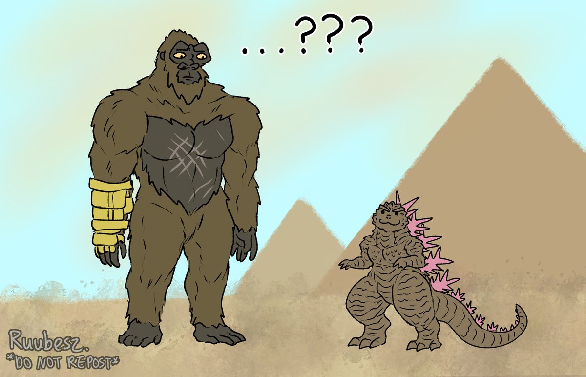 ruubesz's tweet photo. What if...
(1/2)

(April Fools!)
#GodzillaXKong #GodzillaXKongTheNewEmpire #Godzilla #Kong #GodzillaMinusOne https://t.co/HzSH2spBWU