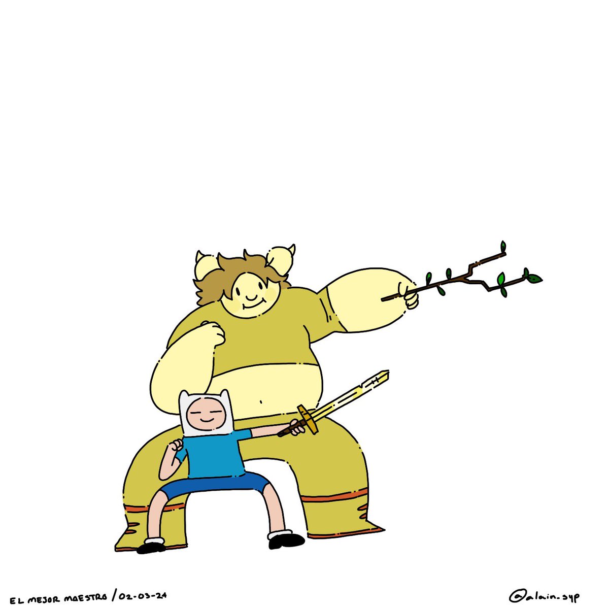 alain_syp's tweet photo. Maestro y aprendiz
#shermiandbeth #adventuretime #AdventureTimeFionnaAndCake #fionnandcake #hbo #CartoonNetwork #sweetpie #finnthehuman #alain_syp https://t.co/VRCoxH8VVz