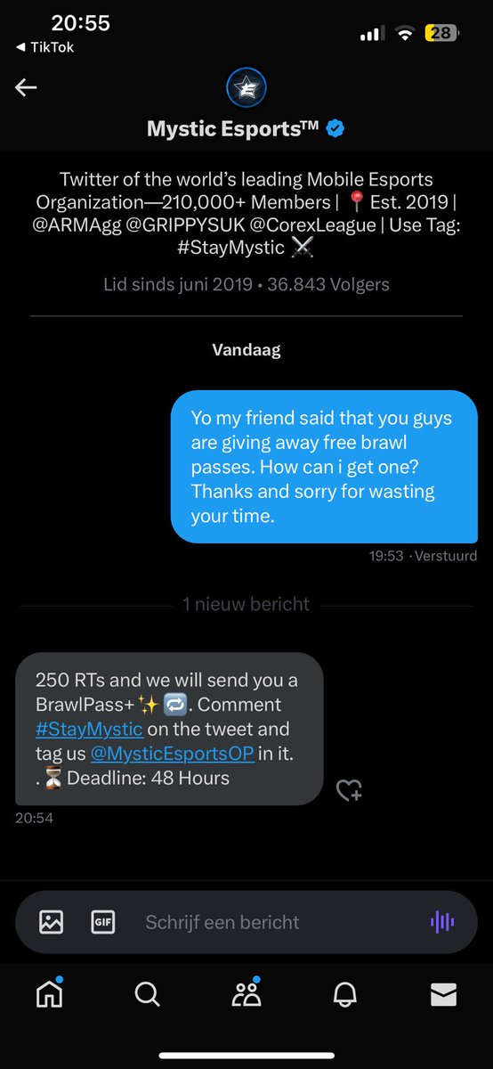 DuggalMilan's tweet photo. Guys for 250 reposts i will get Brawl Pass (only 48 hours) please help me!
@MysticEsportsOP #StayMistic https://t.co/4dOHbtrLvY