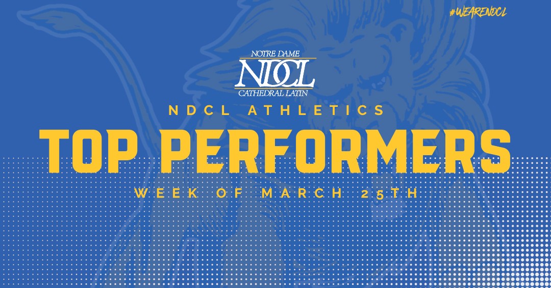 Another busy week in NDCL Athletics as our Varsity Baseball & Softball teams are in North Carolina and Tennessee competing in tournaments! Check out Lion Sports Weekly and our Top Performers from last week (March 25th). Visit ndclathletics.org to read more. #WeAreNDCL