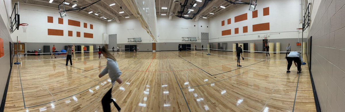 nhsstangs1's tweet photo. PBIS Staff Pickleball tourney! Lots of laughs, learning &amp; fun together! #MustangPride #stayoutofthekitchen https://t.co/kIuPA0H4fA
