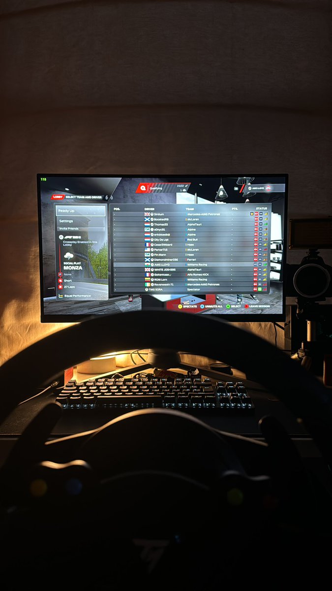 Here we go then for <a href="/GroundeffectRL/">Groundeffect Racing League</a> round 11 for the Italian GP 🇮🇹
-
I’m feeling it this week 👊Let’s go! 🏁
-
LIVE NOW ON YOUTUBE! 👇
youtube.com/live/uy8u2-xF9…
-
<a href="/Alien_MSports/">Alien Motorsports</a>