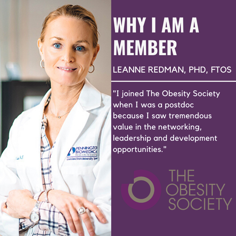 ObesitySociety's tweet photo. Why should you be a member of TOS? Read #WhyIAmAMemberMonday Leanne Redman, PhD, FTOS post to learn why. #TOSMembers. Join or renew your membership today! https://t.co/jHkYku0vf5 https://t.co/iEC7gdHLI4