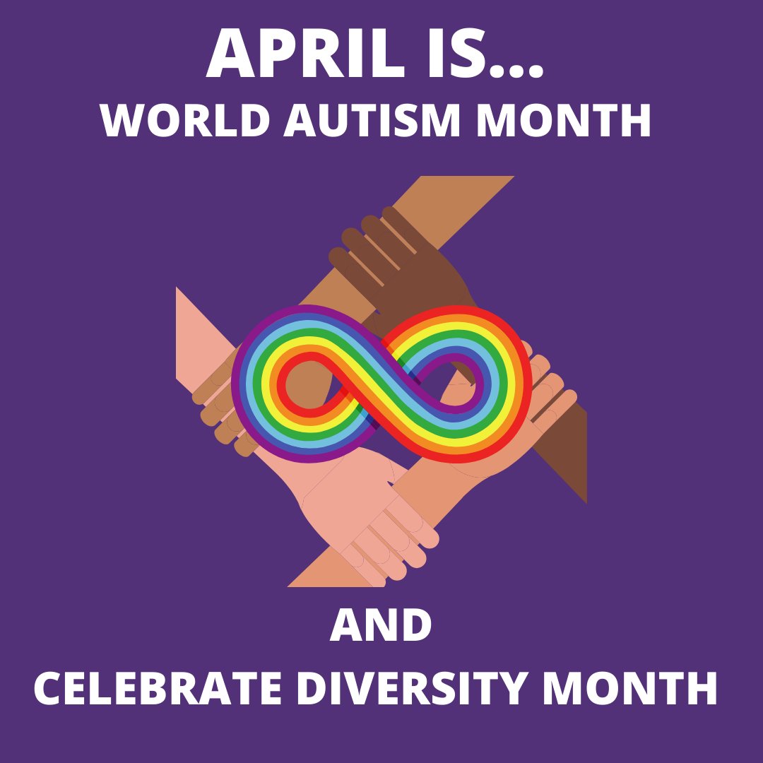 April is World Autism Month and Celebrate Diversity Month! Here at the CDD, we view disability as a natural part of the diverse human experience! We continue to work towards supporting diverse and inclusive living. #AutismAcceptance