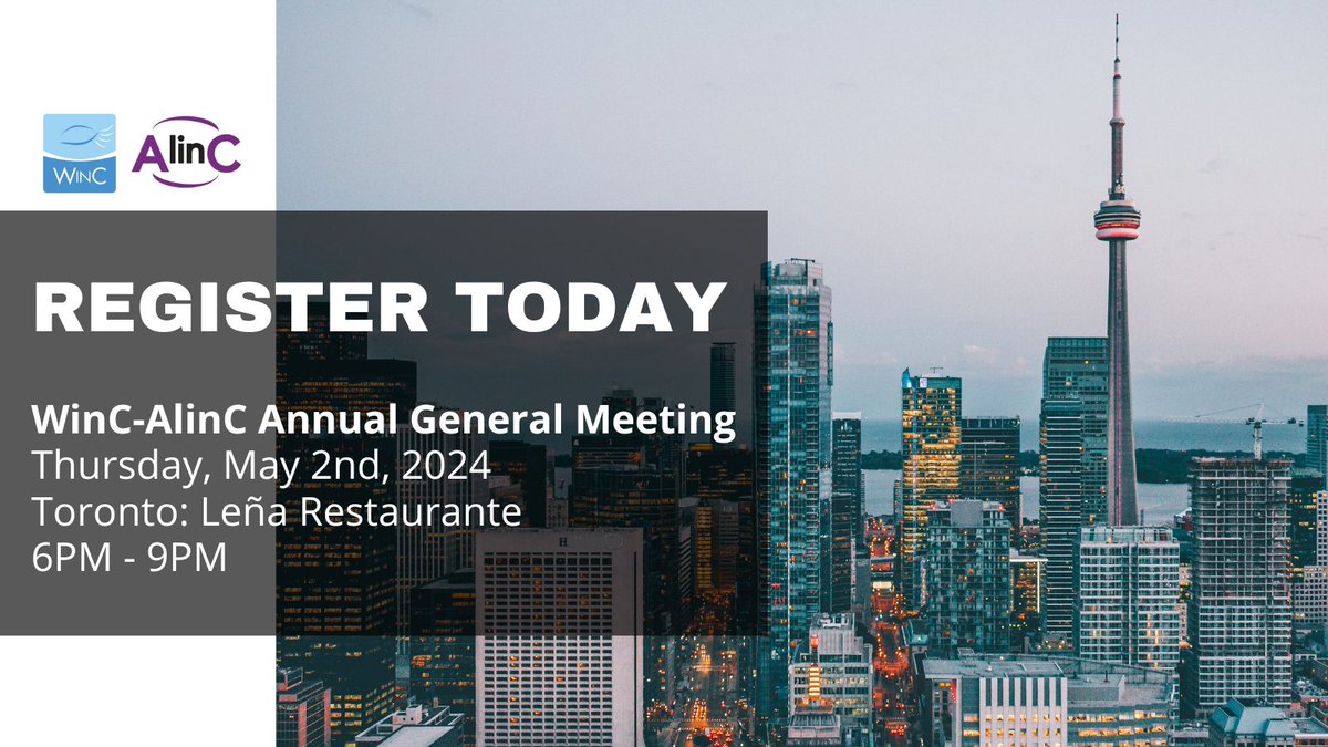 We are under 5 weeks away from our AGM & we are so excited to bring together our community in Toronto (and virtually!) for a night of networking, WinC-AlinC updates, and a fantastic keynote. Secure your spot today: forms.gle/jpJRU7p3xpXzGC… #womenincancer #allincancer #event