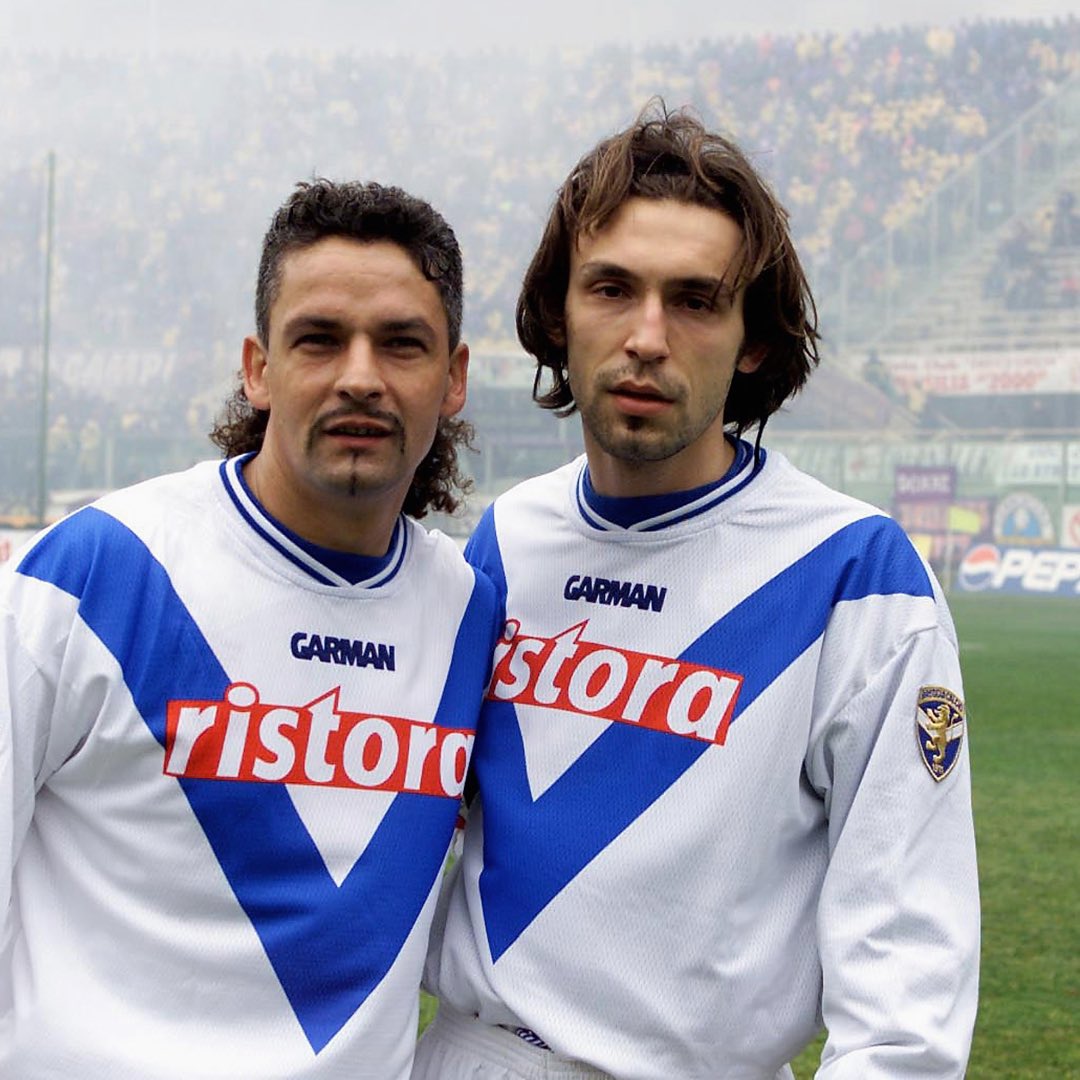 Brescia 00/01 - Baggio \u0026 Pirlo, image size:1080x1080