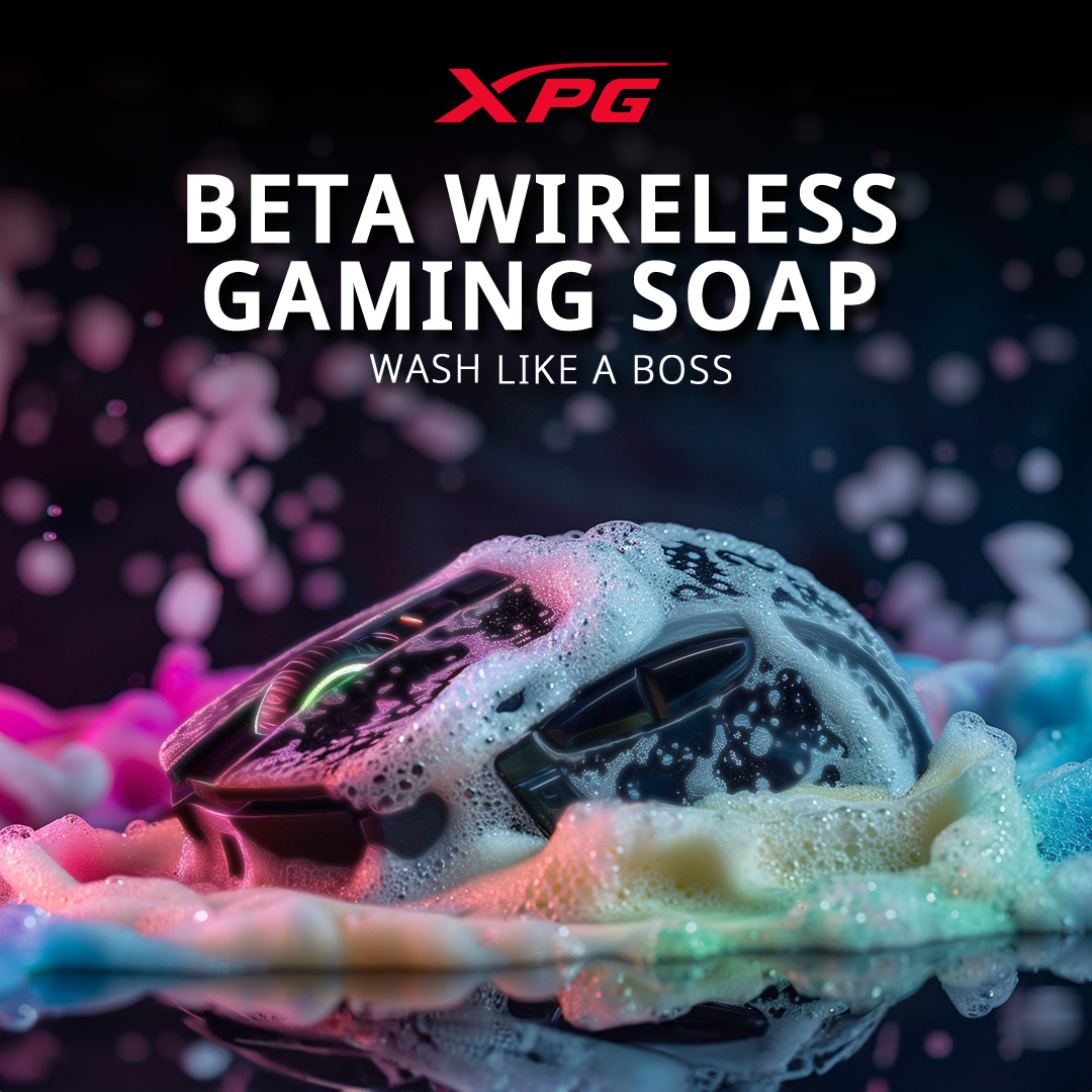 Dive into a world of xtreme cleanliness with XPG’s latest lifestyle product!👾 Introducing XPG BETA WIRELESS GAMING SOAP🧼 Through extensive analysis of the gaming community, XPG has determined that an overwhelming majority of gamers struggle with basic cleanliness.