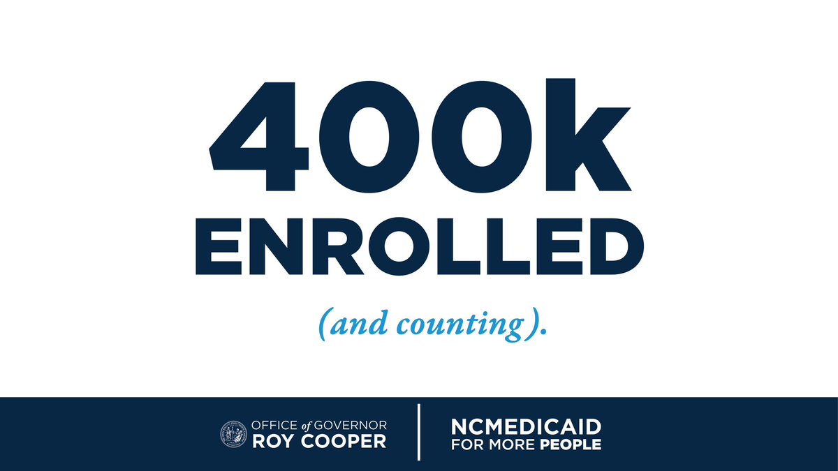 Medicaid Expansion is changing lives across North Carolina. More than 400,000 North Carolinians have gained access to affordable, quality health care since December 1 — and we’re just getting started.