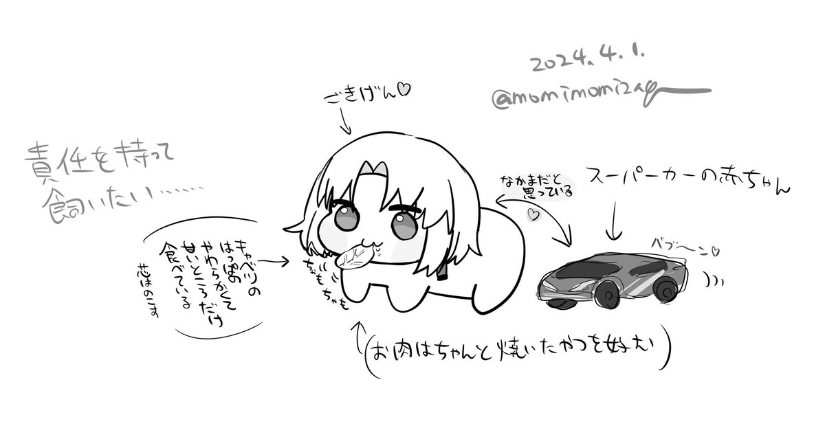 NIKKE 2024年エイプリルフールのメティス噛みしめらくがきです!!4月2日の4時59分までは4月1日なので……(NIKKEゲーム内区切り準拠)

四足歩行のメティスとか作画がすごい濃くて首太すぎるメティスとか遠くから見守ってくれてるメティスとか 1日限定とは思えない大盛り感でした……ありがとう……🌷 