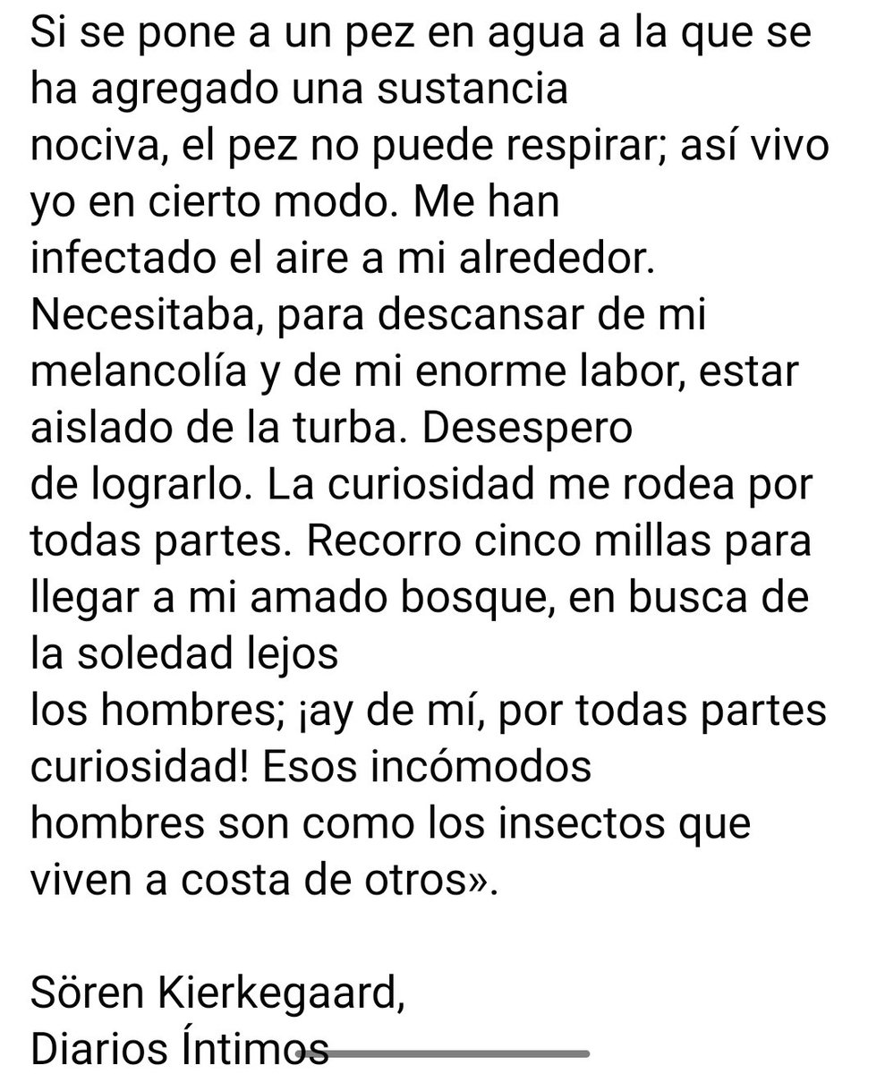 HaspJoha's tweet photo. Sobre la soledad.
Søren Kierkegaard. https://t.co/0cs0TbKYSq
