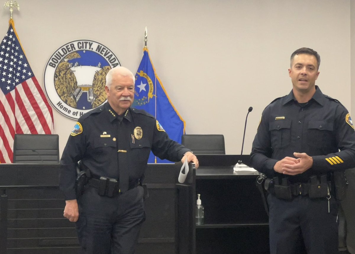 AdoptACopNV's tweet photo. Congratulations to our new officer in the Boulder City Police Dept. https://t.co/EszbdlMJSl