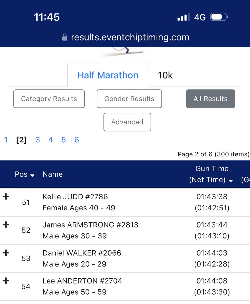 This morning’s Bedford Half Marathon