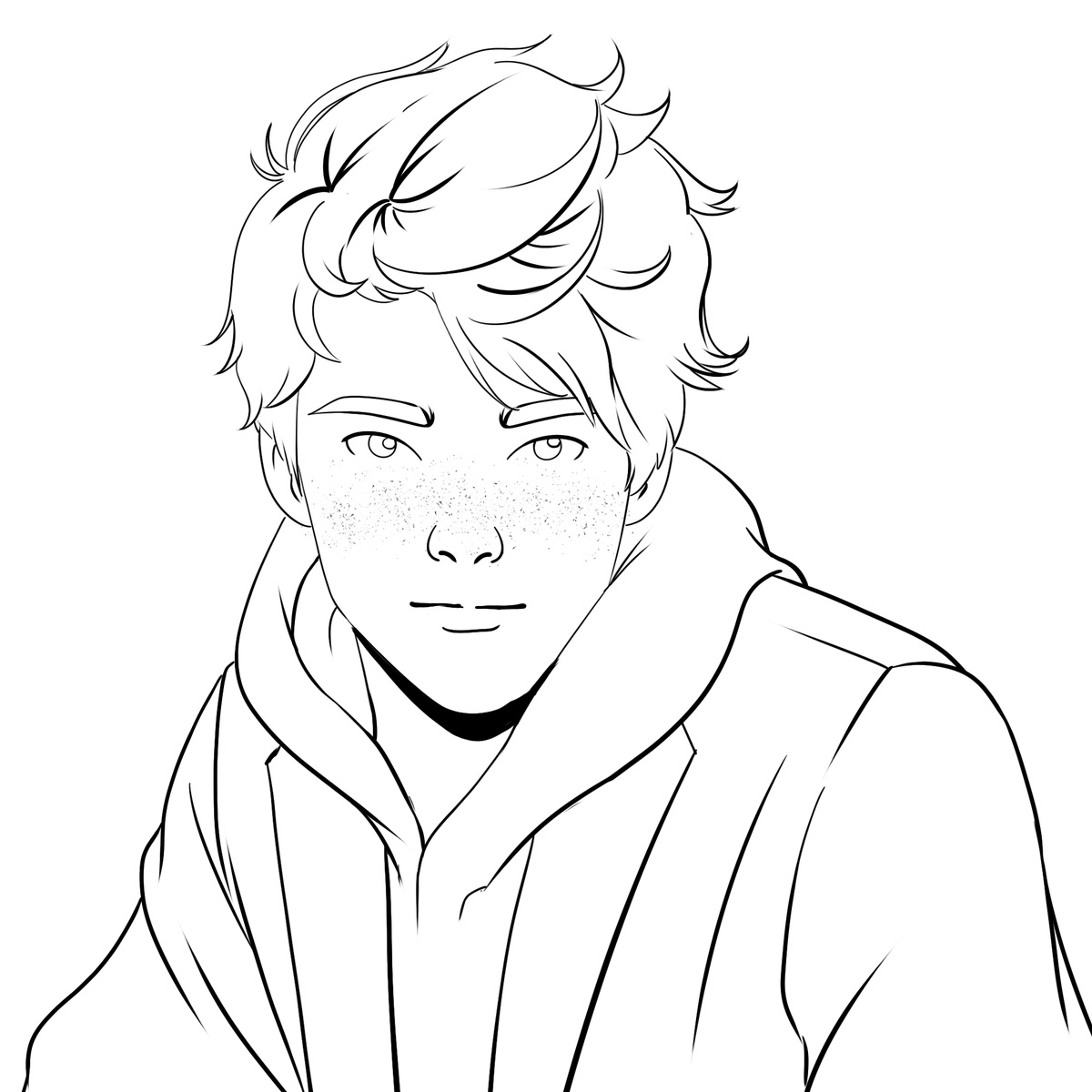 io_Dhamelin's tweet photo. Character design | Midshot | LineArt
Designing a new character for a new client
Diseñando un nuevo personaje para una nueva clienta
It's not finished yet, but I want you to see the process. what do you think?
#characterdesign #VGen #VGenComm #guy #cuteguy #midshot #process https://t.co/zP7zySfIRc