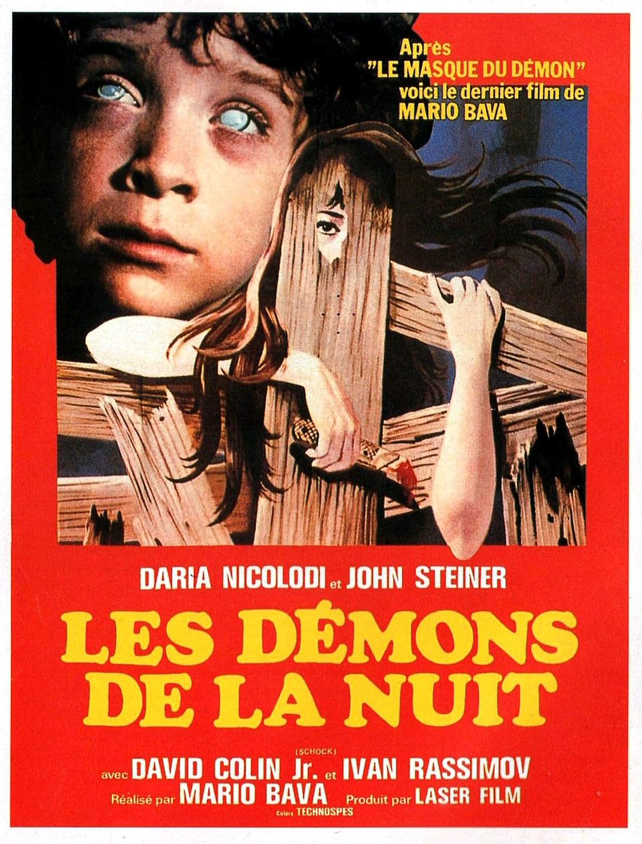 French movie poster for #MarioBava's #Shock (1977) #DariaNicolodi #JohnSteiner #IvanRassimov