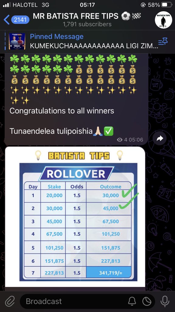 batistatips's tweet photo. RT💥
~Uwekezaji wenye tija!
Gusa link ujiunge bure na Batista Telegram⤵️
https://t.co/OHJylOrlYs

~ odds kila siku
~ rollover 
~ vip Codes zinatumwa
~bure kujiunga
GUSA LINK KISHA JOIN CHAP USIPITWE👇🏾
https://t.co/OHJylOrlYs

RETWEET MITAA IPATE ULAJI🏆
@FP_tz66 @Thereal_taivina https://t.co/VOvzIfKW9Y