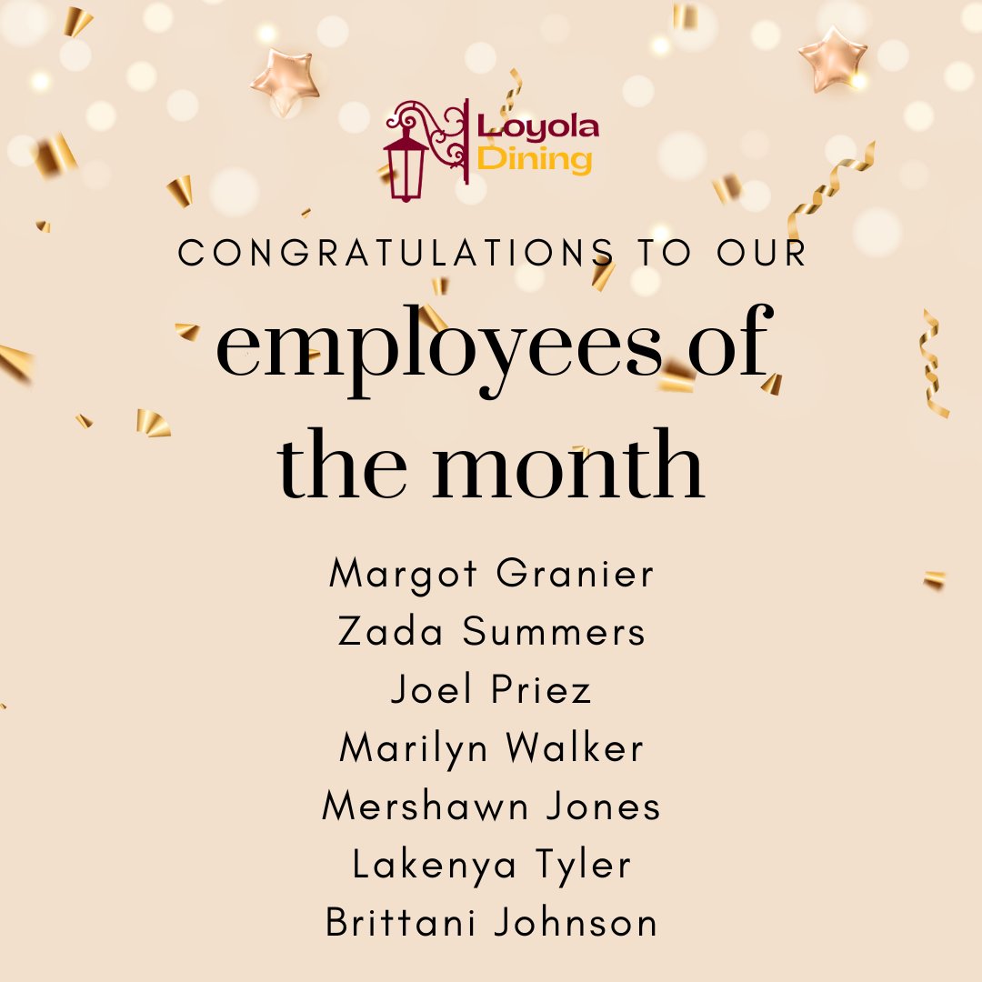 LoynoDining's tweet photo. Congratulations to all our employees of the month! 🎉

#FeedingThePack🐺 #Sodexo https://t.co/AD9ChKt2vG