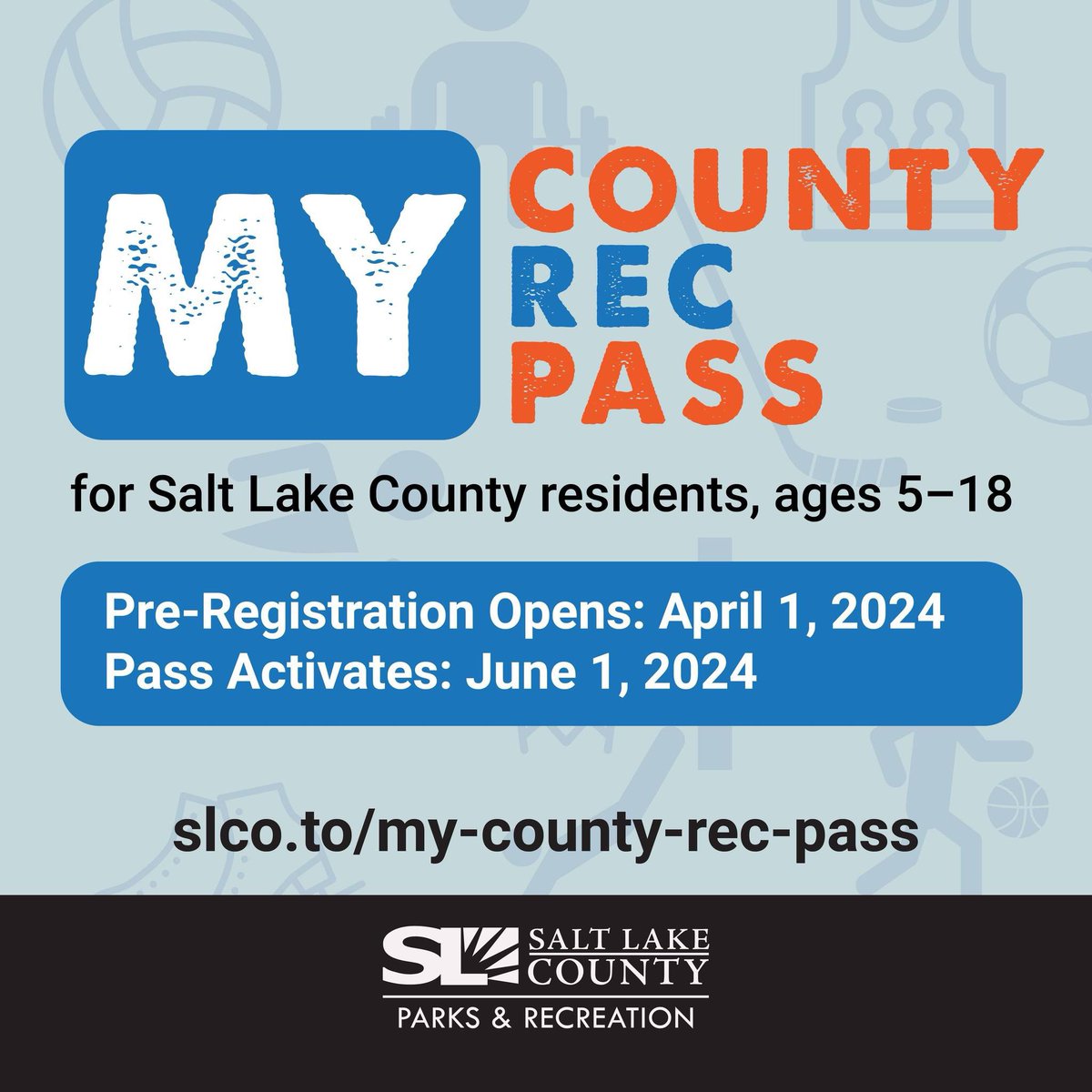 In an effort to help kids in Salt Lake County get off their devices, get more exercise, and connect as a family, we are giving FREE rec center passes to kids ages 5-18. #utpol #slco