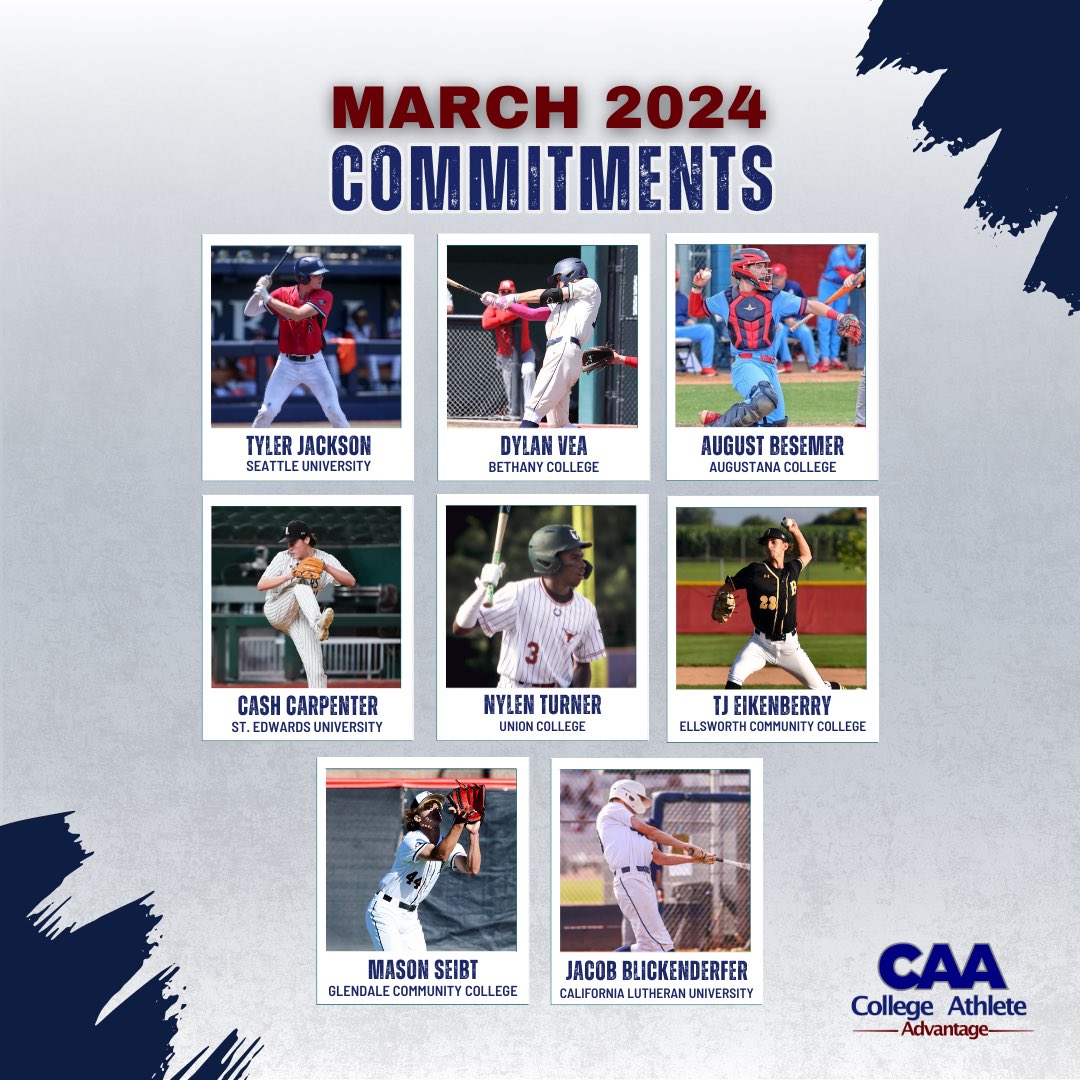 Congratulations to our 8 baseball commitments for the month of March.👏👏👏⚾️