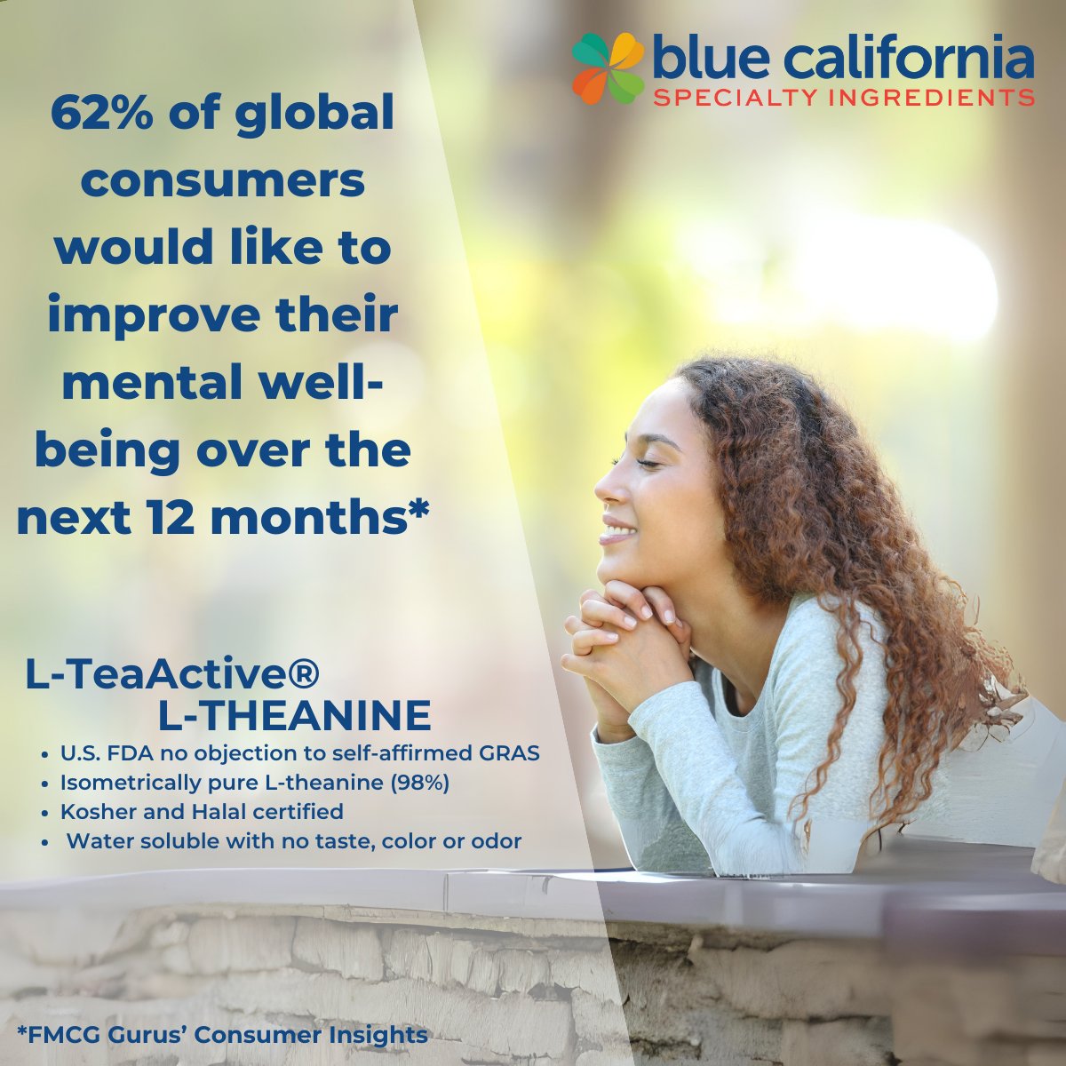 #Stress can take a toll on our #health. @BlueCal_Ing Ingredients L-TeaActive L-THEANINE #adaptogen ideal for consumers seeking calm, focus, and support in healthy stress response and alpha wave activity #dietarysupplements #food hashtag#beverages. #wellness