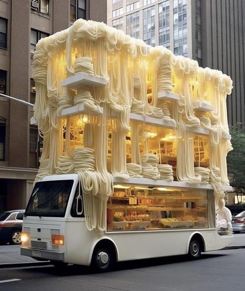 Food Truck in New York......Selling 'Italian' food of course #NewYorkCity #Travel #luxurylifestyle