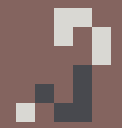 <a href="/luckybeezle/">Lucky! 🐀</a> This is your new sprite (old one had to be chopped into individual pixels for later use)

This one would be 11 pixels in a 6x6 grid (not counting background as it will be transparent)