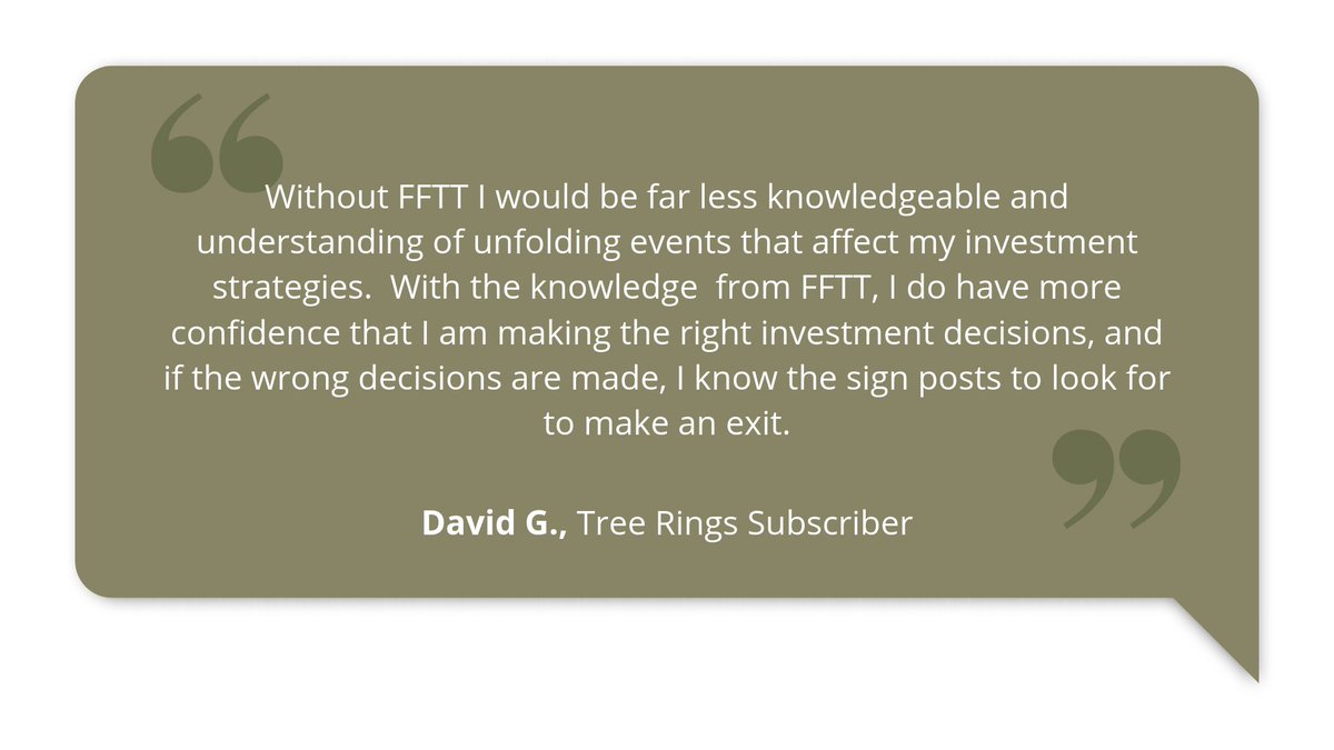 Gain immediate access to all FFTT Tree Rings reports when you subscribe here: fftt-treerings.com