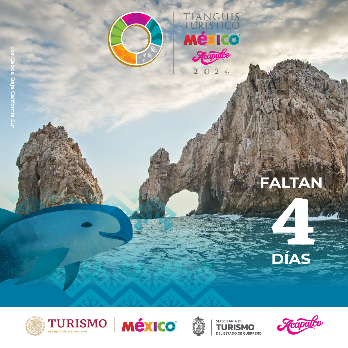 🌊🙋‍♀️ #BajaCaliforniaSur, el lugar donde el hombre y la naturaleza conviven en perfecta armonía a la orilla del mar tendrá participación en el #TianguisTurístico2024 con su belleza natural, gastronómica y artesanal. ¡No te lo pierdas! 🗓️ 8 al 12 de abril 📍 #Acapulco, #Guerrero