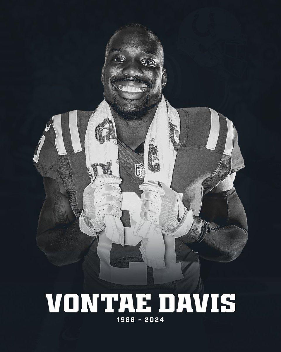Colts's tweet image. We are devastated to hear of Vontae Davis’s passing. He will be deeply missed, and we send our prayers to his family and loved ones.
