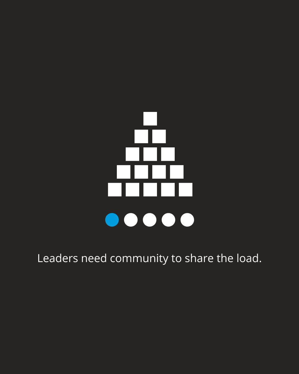 Leaders need community to share the load. 🤝 #GLN #GLS24 #Leadership