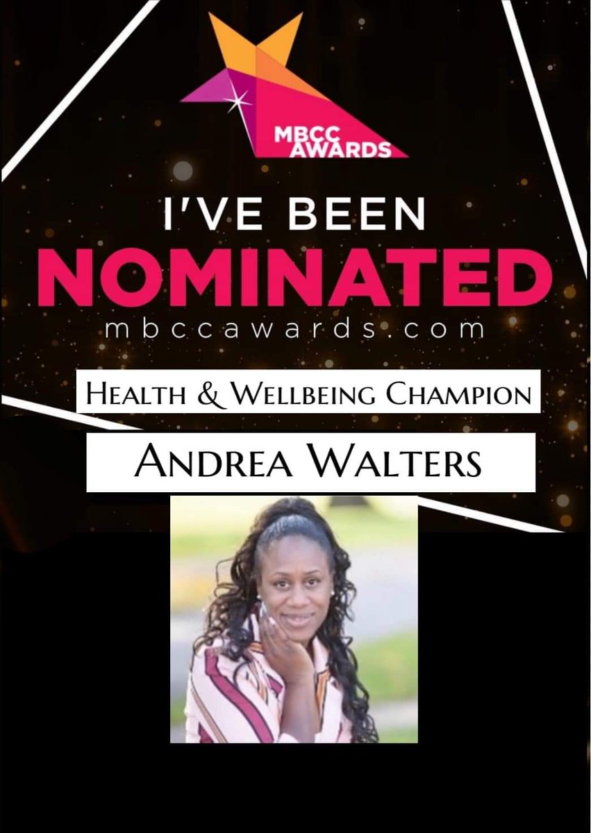 mbccawards's tweet photo. Congratulations Andrea Walters you have been nominated for the HEALTH AND WELLBEING CHAMPION at the The MBCC Multicultural Business and Community Champion Awards

https://t.co/PA77bK8Tif https://t.co/1EVDfEw4LF