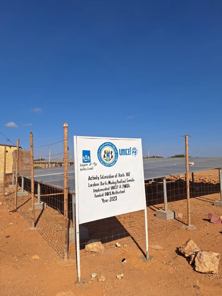 Over 30,000 individuals Galkayo, Galdogob and Harfo districts of Puntland, Somalia have now improved access to water, thanks to the @UNICEF and @DutchMFA. #UNICEFThanks