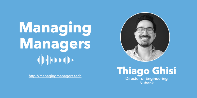 Very happy to share this episode with @thiagoghisi on the #ManagingManagers podcast. He has a wide spread of experiences from consulting, working at corporates/large tech, and what it's like working in a large startup/scale up environment as a Director managing managers.