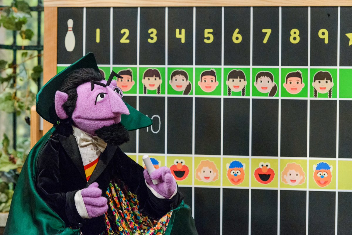 The Count always likes taking the score more than playing the game itself!