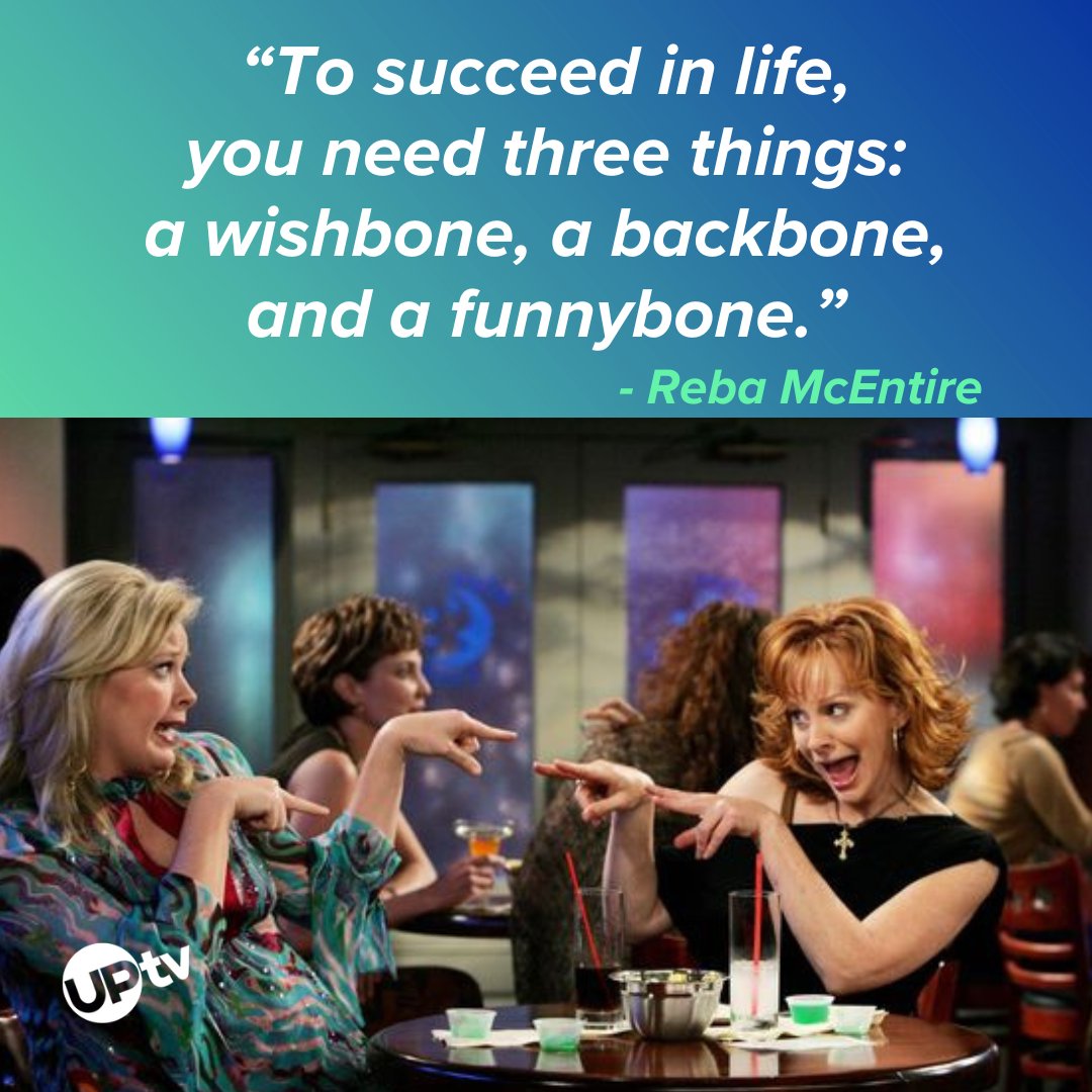 Reba always has the best advice: dreams, strength, and laughter are key! ✨ What's your secret to keeping your spirits high? 🚀 #NationalHumorMonth | #Rebaism | #MondayMotivation